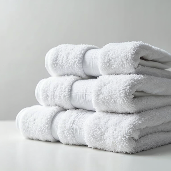White Color Economy bath towel
