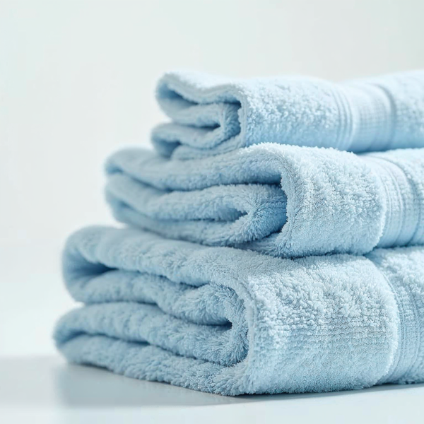 Blue Color Economy bath towels