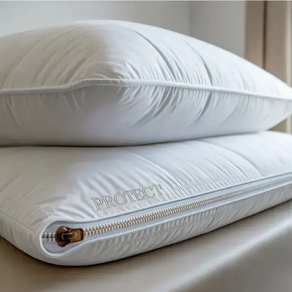 Pillow Protector with Rust-Proof Zipper
