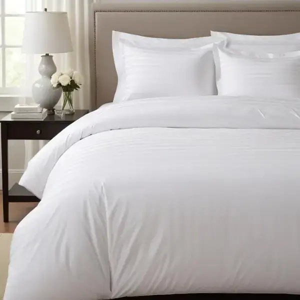 T250 Sateen Stripe Duvet Cover