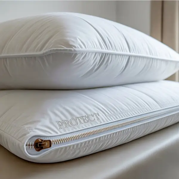 Pillow Protector with Rust-Proof Zipper