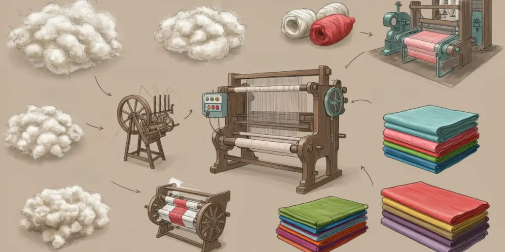 Raw Material Collection for the Start of the Fiber-to-Fabric Process