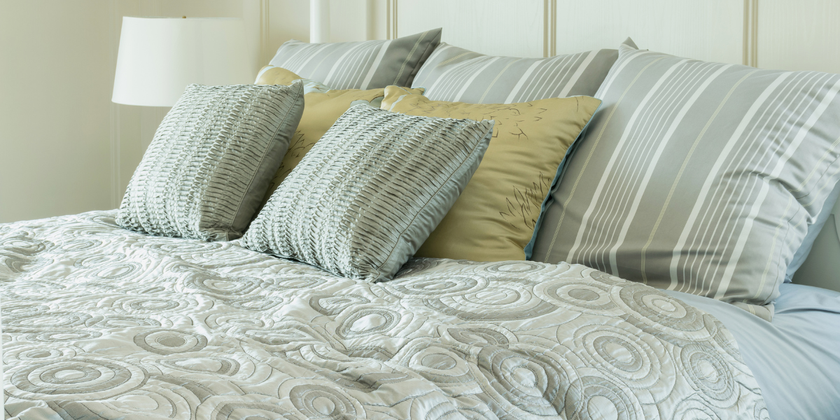 bedsheet with pillows